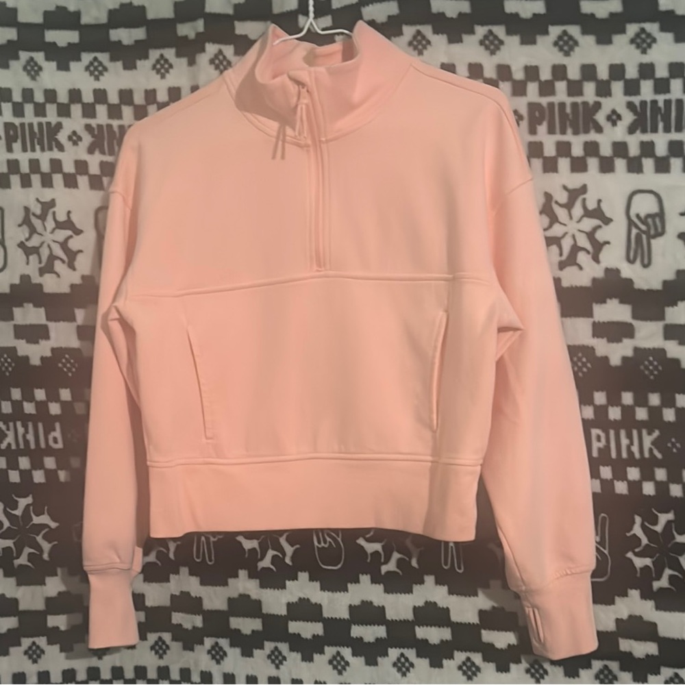 Old Navy Pink Crop Polo Sweatshirt